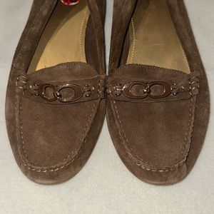 Brown loafers